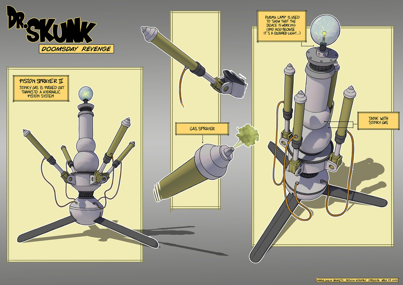 Dr. Skunk - Concept art Giulia Brunetti