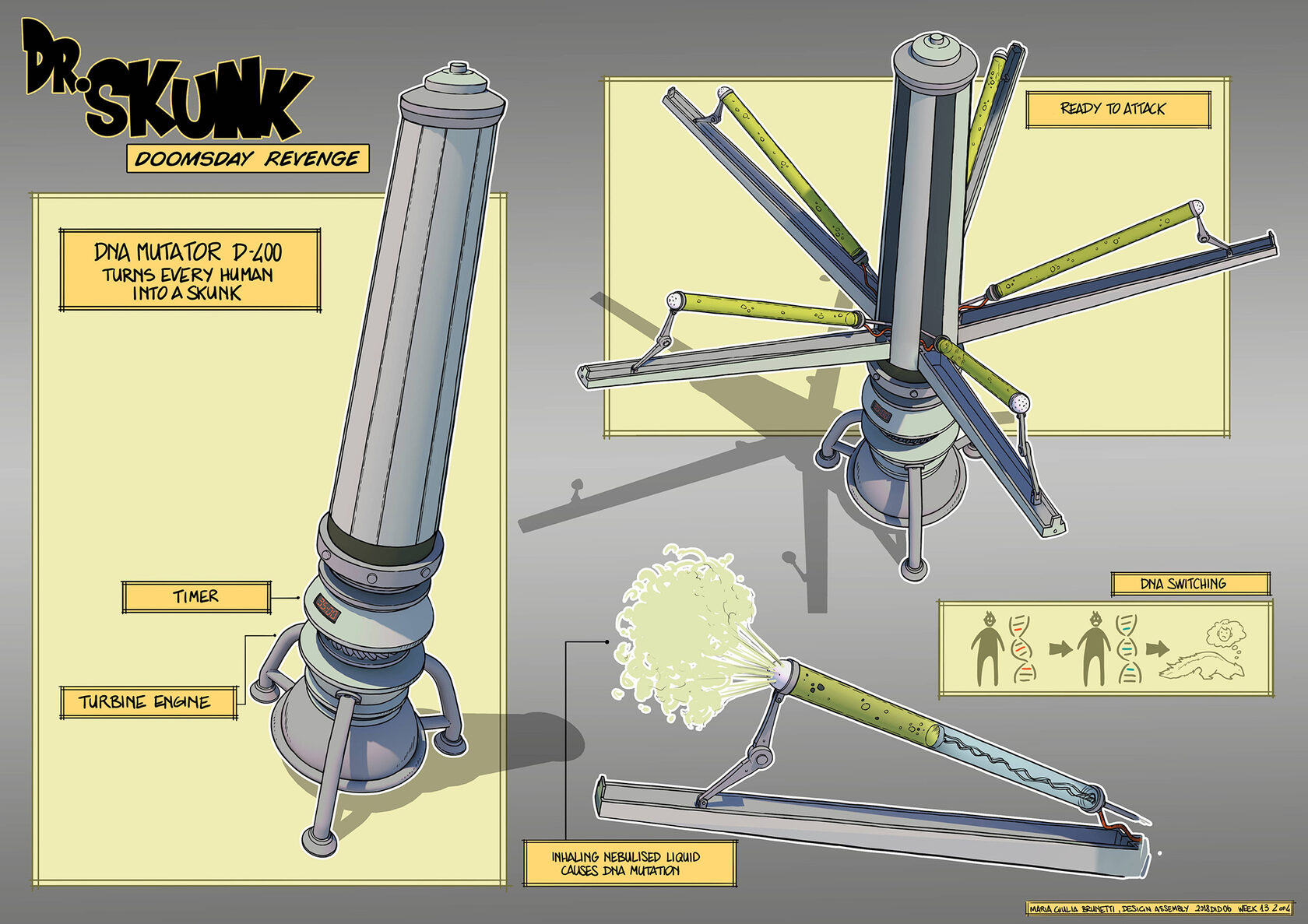 Dr. Skunk - Concept art Giulia Brunetti