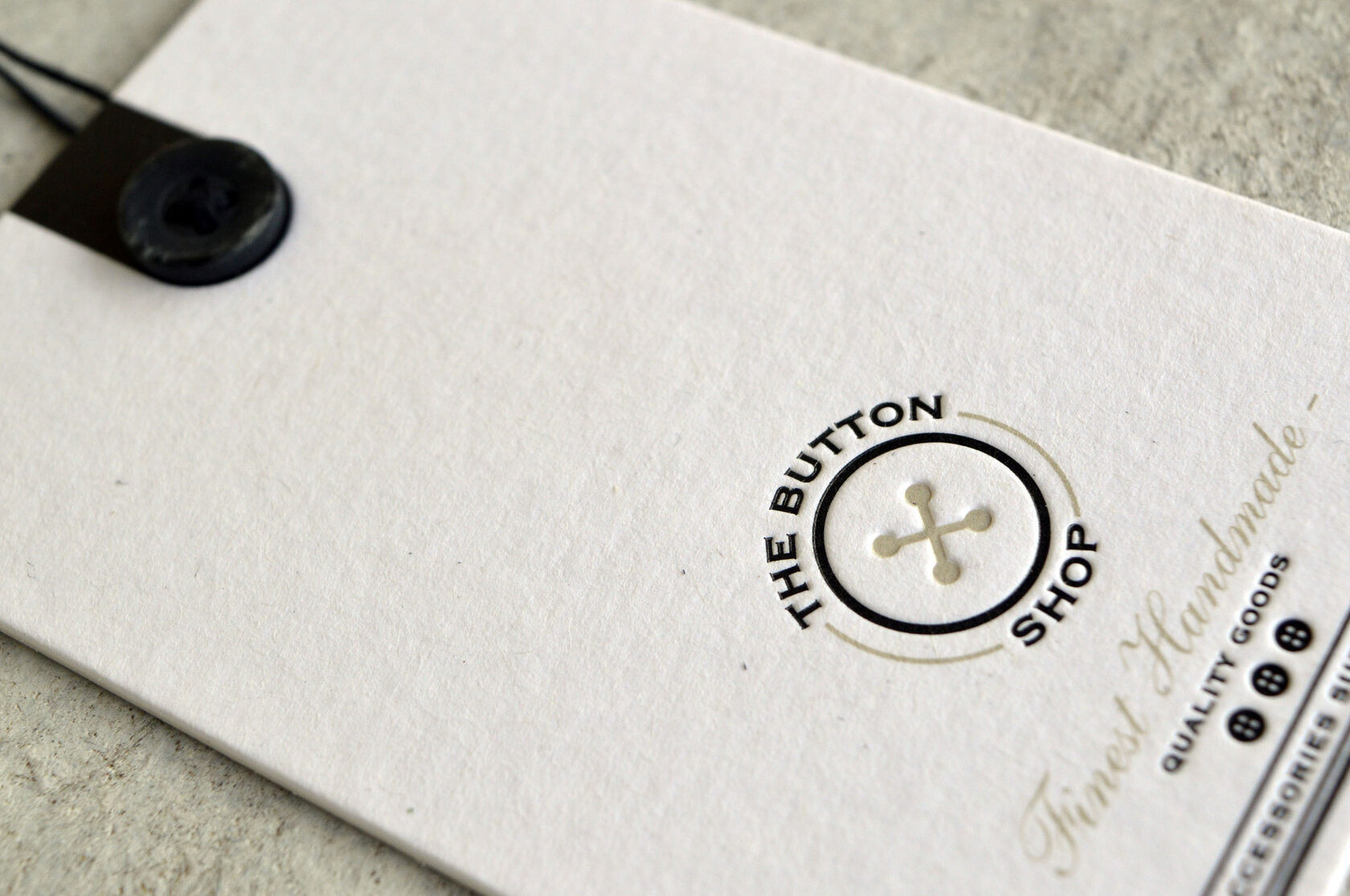 Hangtag design - embossed print