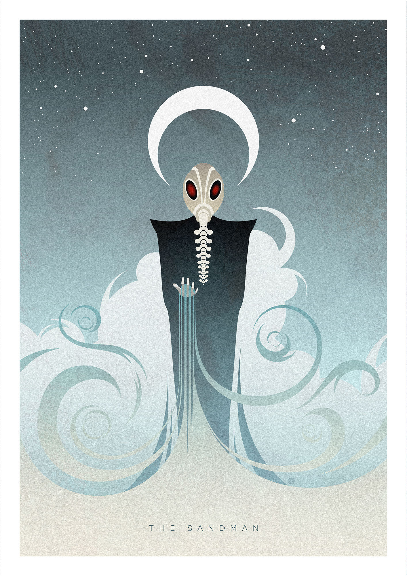 The Sandman - vector poster design