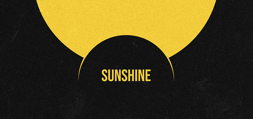 Sunshine - movie minimal vector poster design