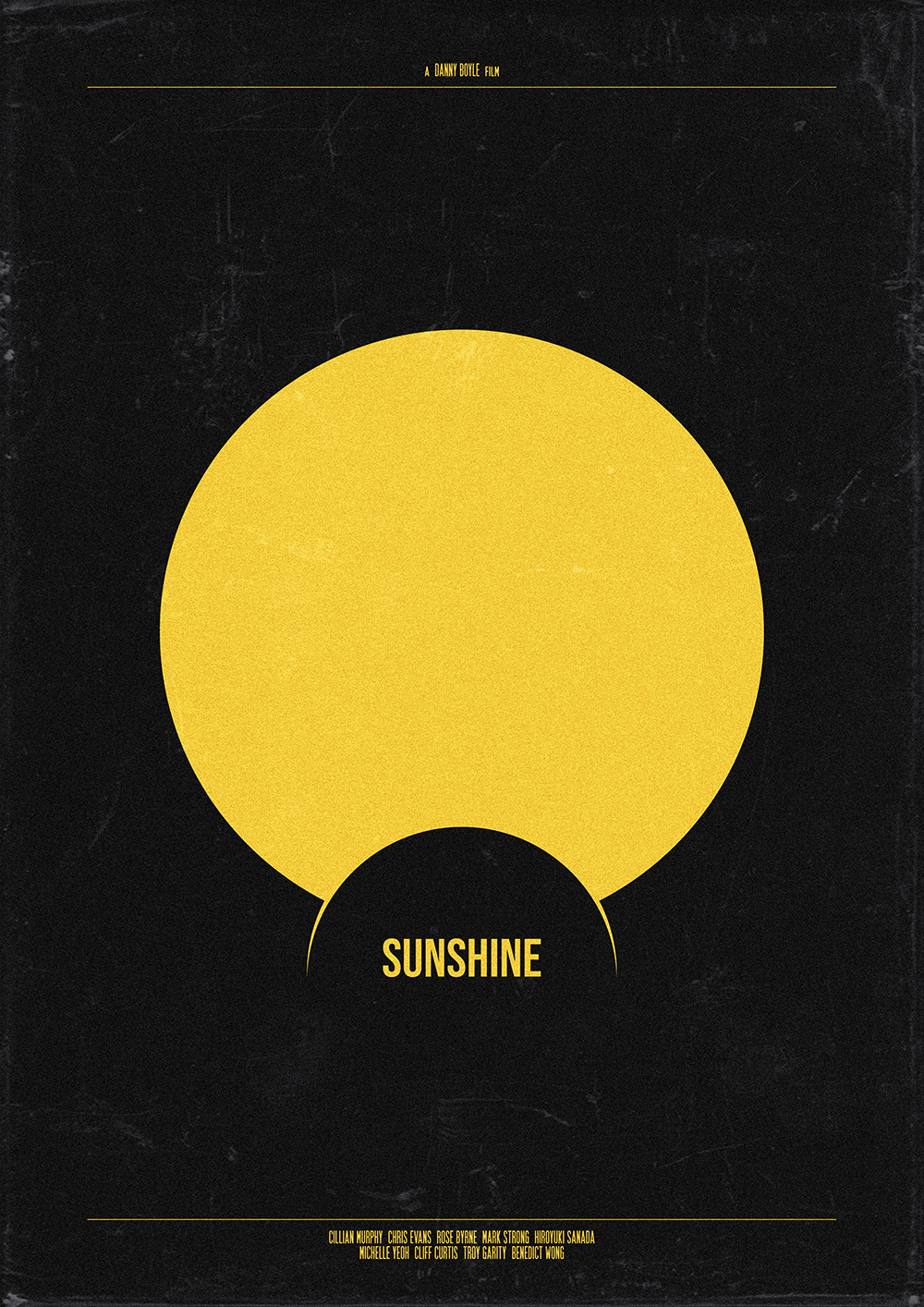 Sunshine - movie minimal vector poster design