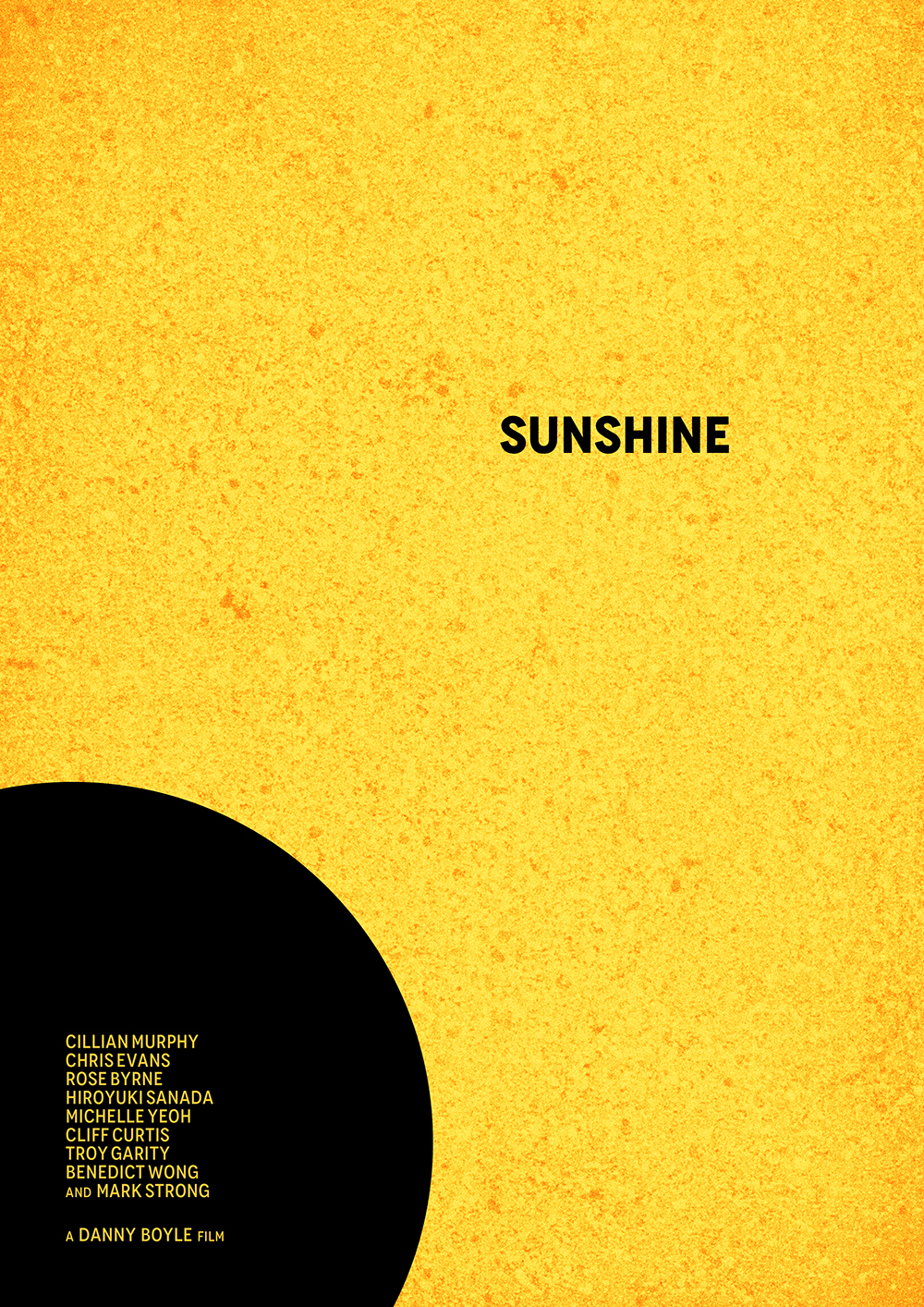 Sunshine - movie minimal vector poster design