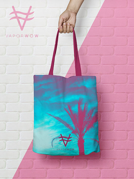 Vaporwow, vaporwave inspired design project