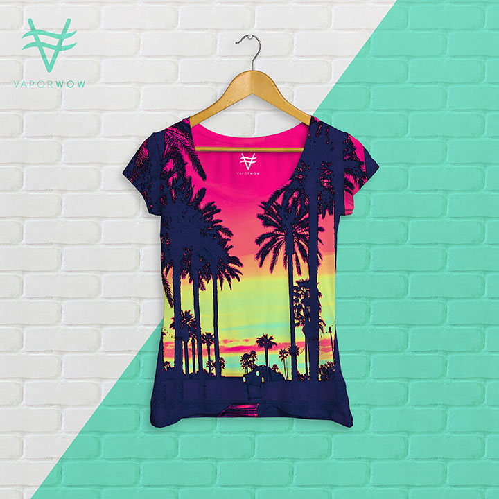 Vaporwow, vaporwave inspired design project