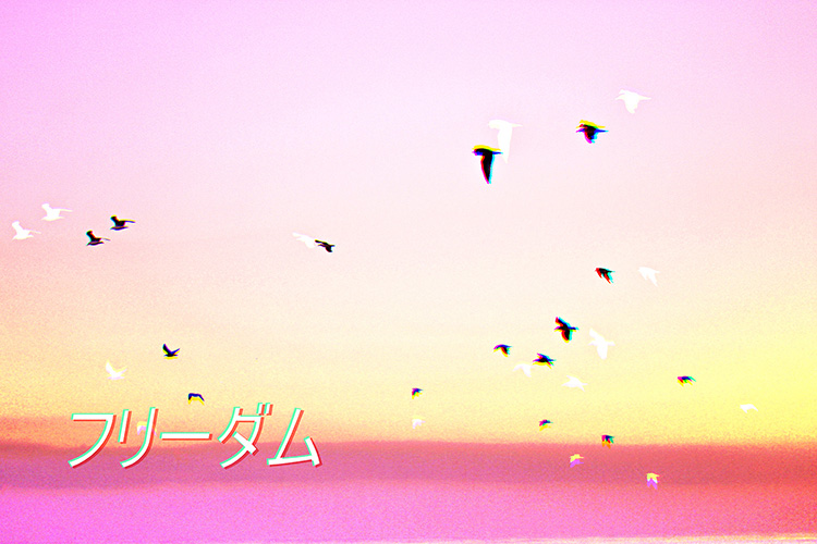 Vaporwow, vaporwave inspired design project